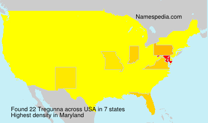 Surname Tregunna in USA Surname Tregunna in USA