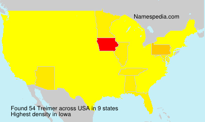 Surname Treimer in USA Surname Treimer in USA