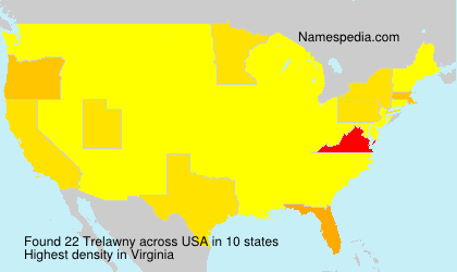 Surname Trelawny in USA Surname Trelawny in USA