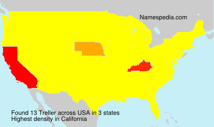 Surname Treller in USA Surname Treller in USA