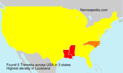 Surname Tremeka in USA Surname Tremeka in USA