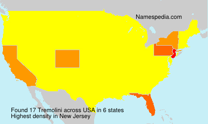 Surname Tremolini in USA Surname Tremolini in USA