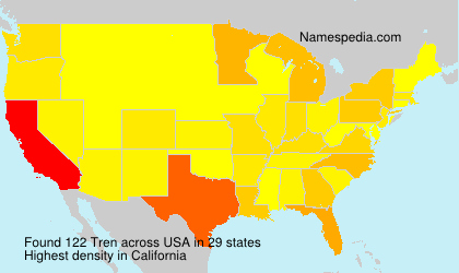 Surname Tren in USA Surname Tren in USA