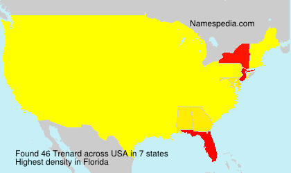 Surname Trenard in USA Surname Trenard in USA