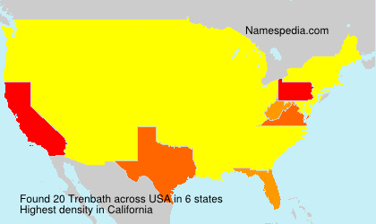Surname Trenbath in USA Surname Trenbath in USA