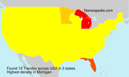 Surname Trendov in USA Surname Trendov in USA