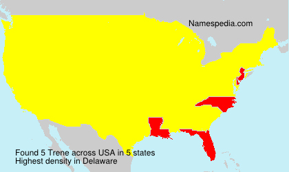 Surname Trene in USA Surname Trene in USA