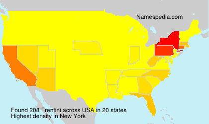 Surname Trentini in USA Surname Trentini in USA