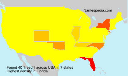 Surname Treschl in USA Surname Treschl in USA