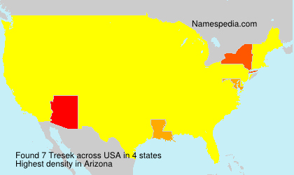 Surname Tresek in USA Surname Tresek in USA