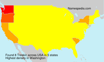 Surname Treskin in USA Surname Treskin in USA