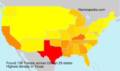 Surname Tressie in USA Surname Tressie in USA