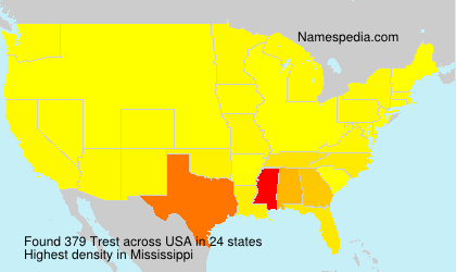 Surname Trest in USA Surname Trest in USA