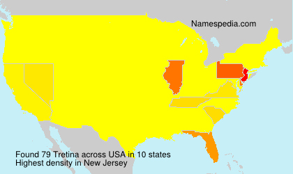 Surname Tretina in USA Surname Tretina in USA