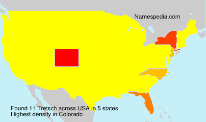 Surname Tretsch in USA Surname Tretsch in USA