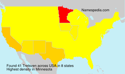 Surname Tretsven in USA Surname Tretsven in USA