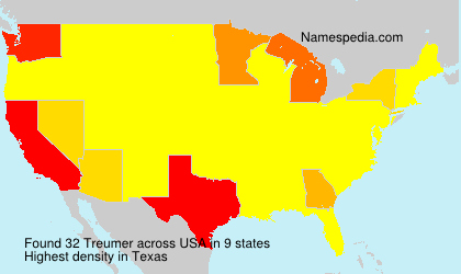 Surname Treumer in USA Surname Treumer in USA