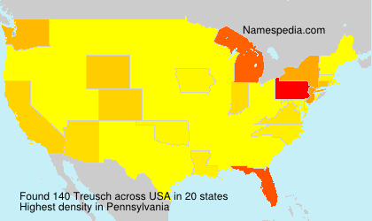 Surname Treusch in USA Surname Treusch in USA