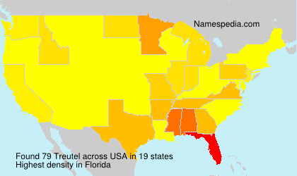 Surname Treutel in USA Surname Treutel in USA