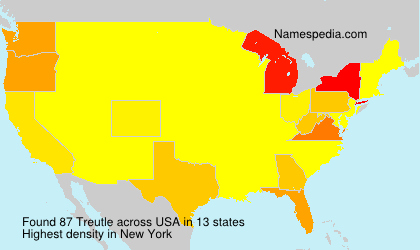 Surname Treutle in USA Surname Treutle in USA