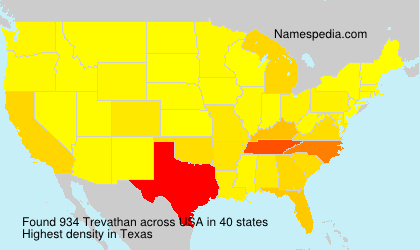 Surname Trevathan in USA Surname Trevathan in USA