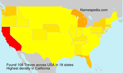 Surname Treves in USA Surname Treves in USA