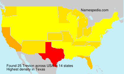 Surname Trevion in USA Surname Trevion in USA