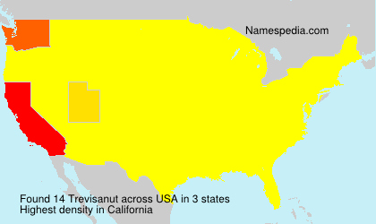 Surname Trevisanut in USA Surname Trevisanut in USA