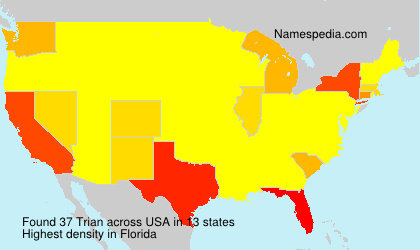 Surname Trian in USA Surname Trian in USA