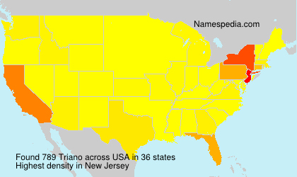 Surname Triano in USA Surname Triano in USA