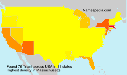 Surname Triant in USA Surname Triant in USA