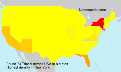Surname Triassi in USA Surname Triassi in USA