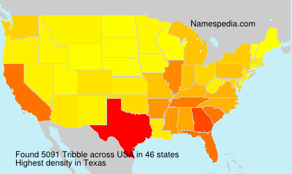 Surname Tribble in USA Surname Tribble in USA