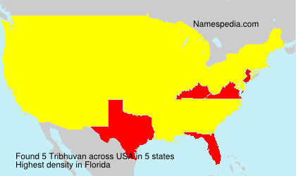 Surname Tribhuvan in USA Surname Tribhuvan in USA