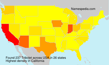 Surname Tribolet in USA Surname Tribolet in USA