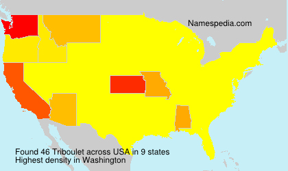 Surname Triboulet in USA Surname Triboulet in USA