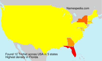 Surname Trichet in USA Surname Trichet in USA