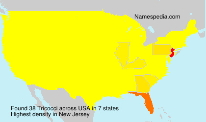 Surname Tricocci in USA Surname Tricocci in USA
