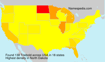 Surname Triebold in USA Surname Triebold in USA