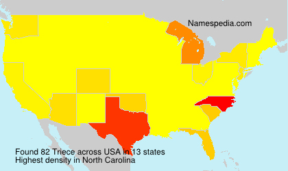 Surname Triece in USA Surname Triece in USA