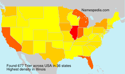 Surname Trier in USA Surname Trier in USA