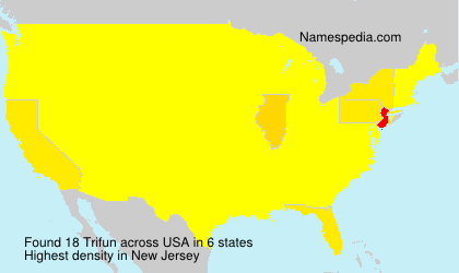 Surname Trifun in USA Surname Trifun in USA