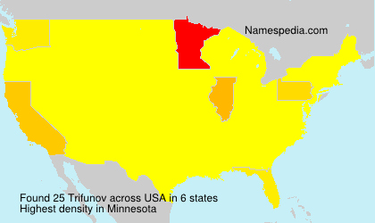 Surname Trifunov in USA Surname Trifunov in USA