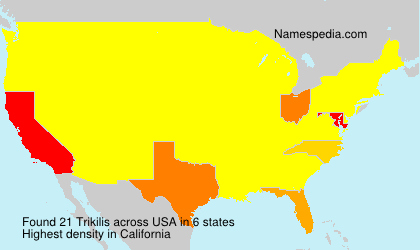 Surname Trikilis in USA Surname Trikilis in USA