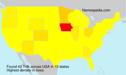 Surname Trilk in USA Surname Trilk in USA