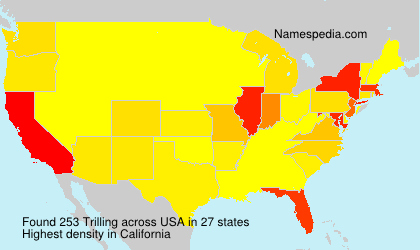 Surname Trilling in USA Surname Trilling in USA