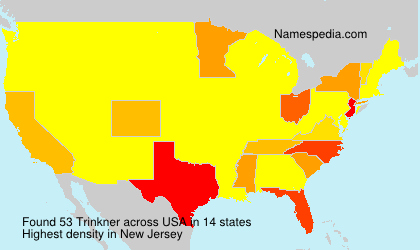 Surname Trinkner in USA Surname Trinkner in USA