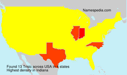 Surname Trisic in USA Surname Trisic in USA