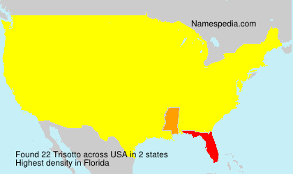 Surname Trisotto in USA Surname Trisotto in USA