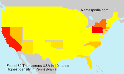 Surname Tritel in USA Surname Tritel in USA